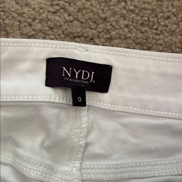 NYDJ White Marilyn Straight Pants Womens size 0 - Picture 2 of 8